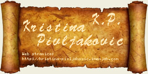 Kristina Pivljaković vizit kartica